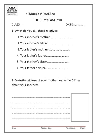 class ii evs worksheets