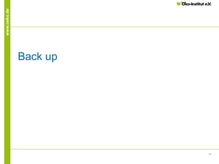 11 
www.oeko.de 
Back up 
 