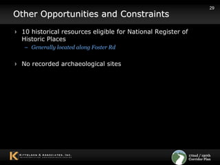 Virtually all intersections fail during peak hoursProjected Average Daily Traffic (ADT)16,000 vehicles/day (south of Foster Rd)