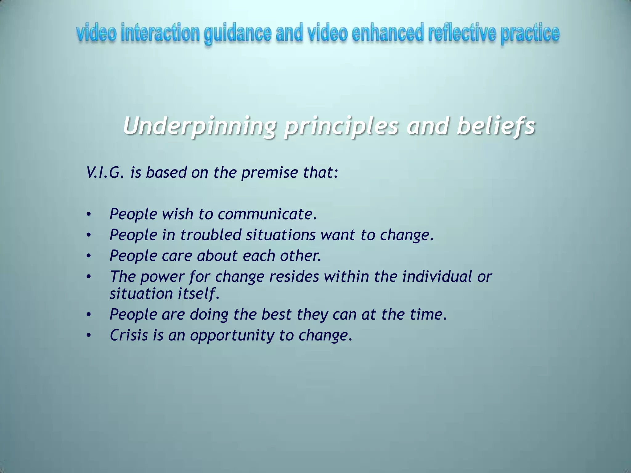 An introduction to Video Interaction Guidance (VIG) (WS31) | PPTX