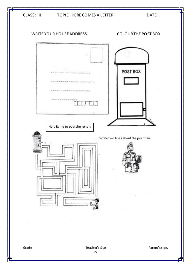 class iii evs worksheets