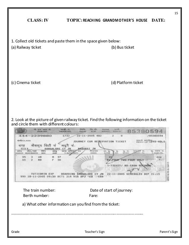 class iv evs worksheets