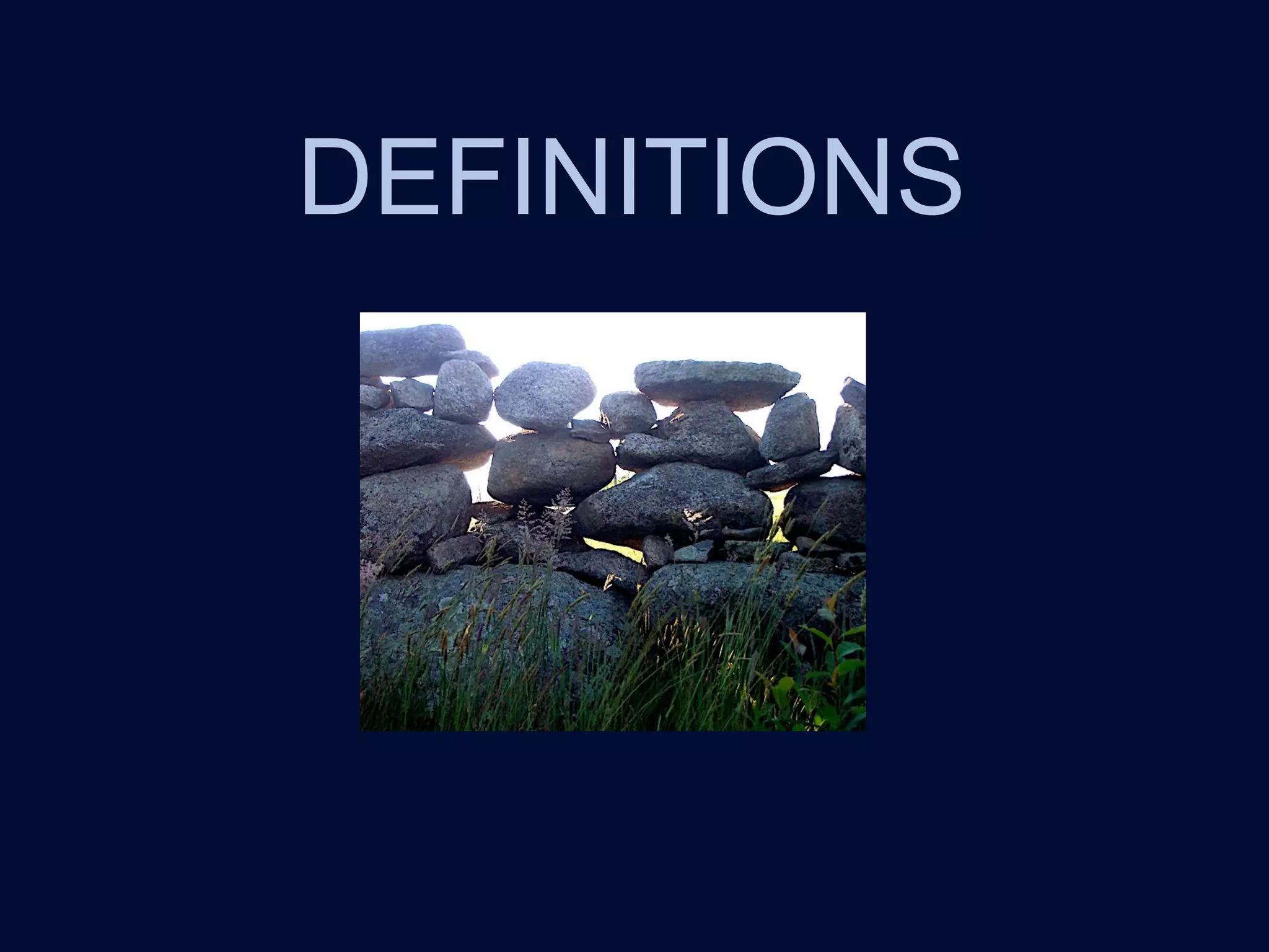 DEFINITIONS
 