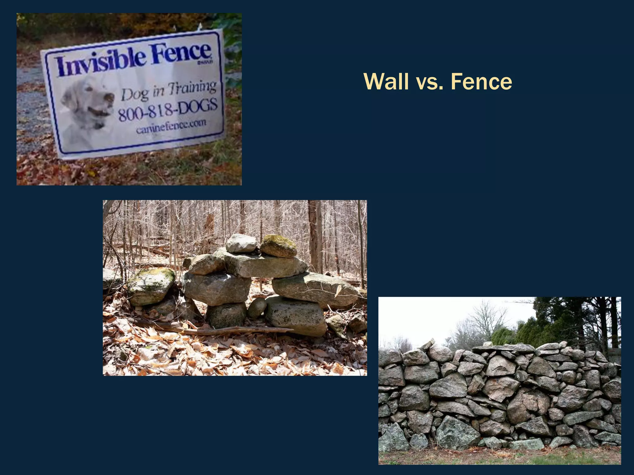 Wall vs. Fence
 