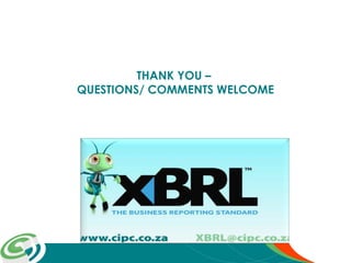 South Africa - CIPC XBRL Project Journey and Update