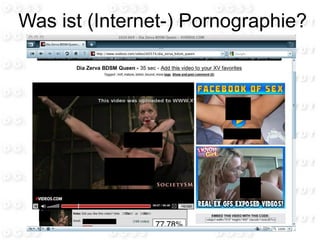 Was ist (Internet-) Pornographie?
 