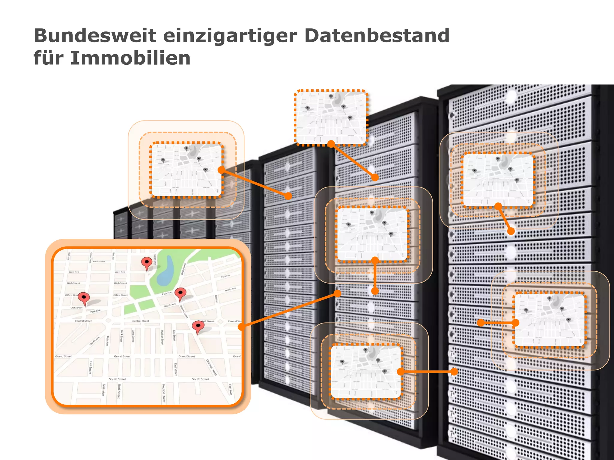 Bundesweit einzigartiger Datenbestand
für Immobilien
 