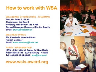 WSA Presentation | PPT