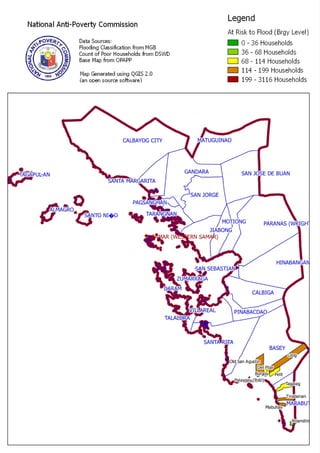 Western Samar Flood Risk areas