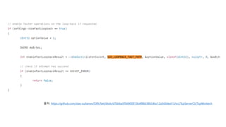 출처: https://github.com/stas-sultanov/SXN.Net/blob/d7bbba5f56900813b4f88d38b54bc12a560ded13/src/TcpServerCli/TcpWorker.h
 