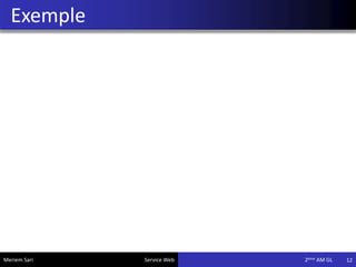Exemple
12Meriem Sari Service Web 2eme AM GL
 