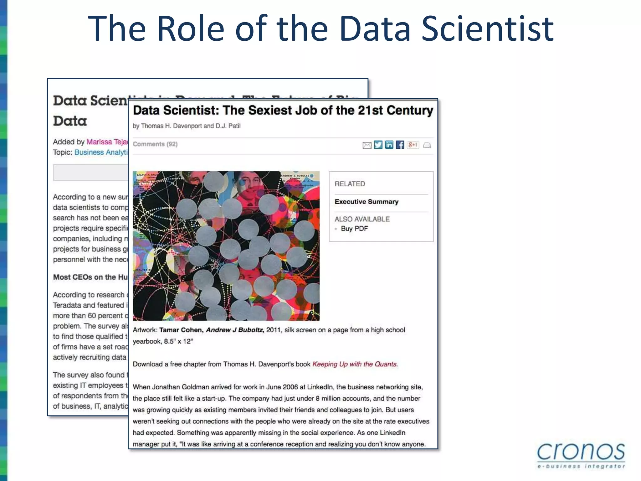 The Role of the Data Scientist
 