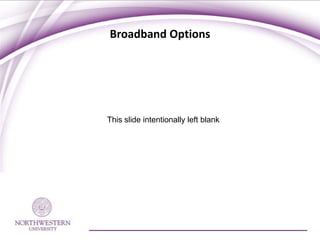 Broadband Options




This slide intentionally left blank
 