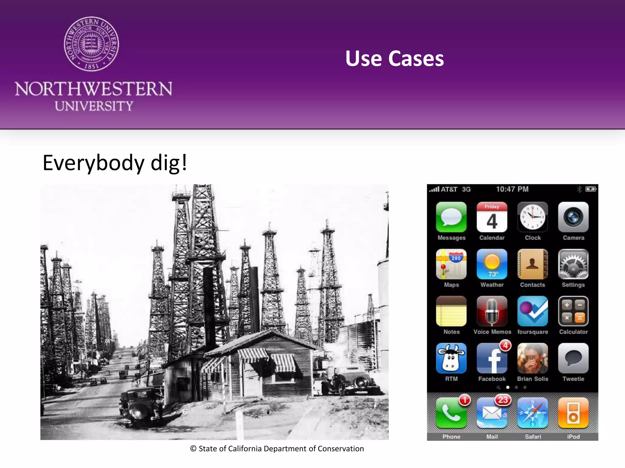 Use CasesEverybody dig!© State of California Department of Conservation