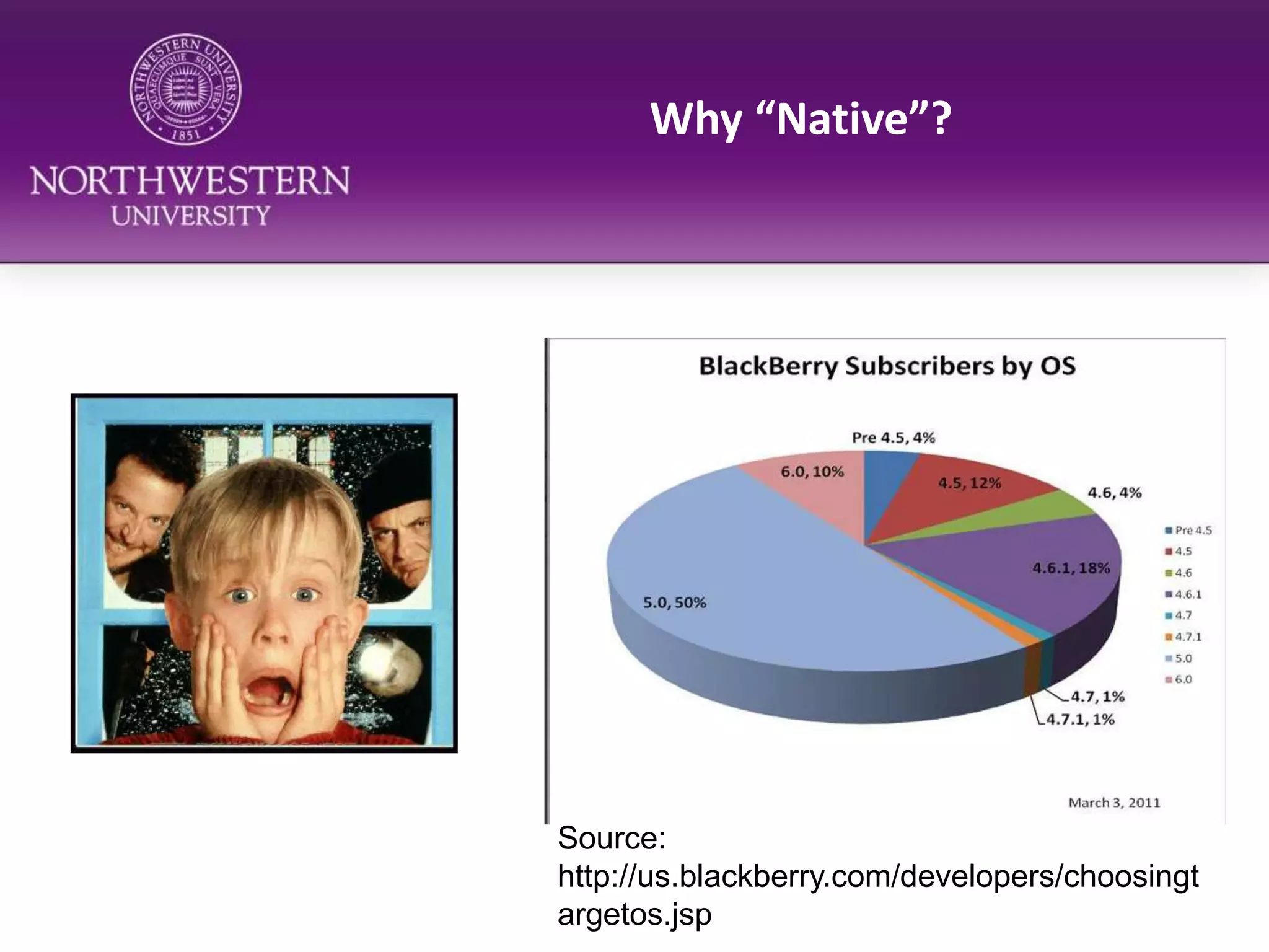 Why “Native”?Source: http://us.blackberry.com/developers/choosingtargetos.jsp