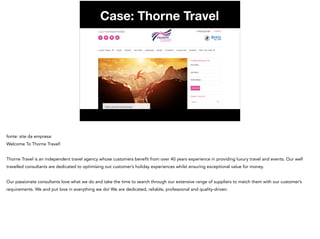 Case: Thorne Travel
 