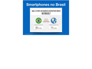 Smartphones no Brasil
Fonte: www.proxxima.com.br
 