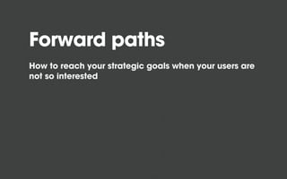 Business
goals
User
tasks
Core pages
 