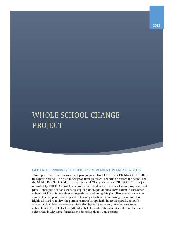 Sample School Improvement Plan Sample school improvement plan