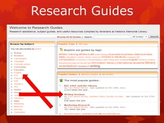 Research Guides
 