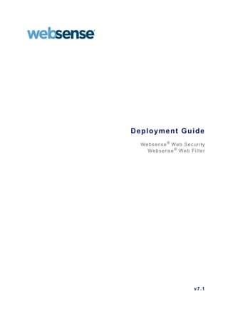 v7.1
Deployment Guide
Websense®
Web Security
Websense®
Web Filter
 