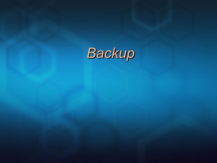 Backup 