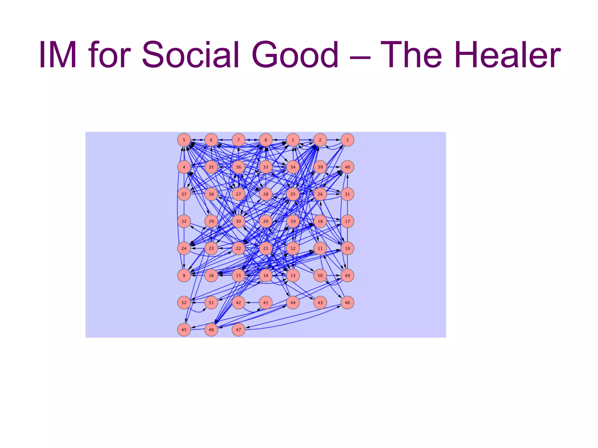 IM for Social Good – The Healer
 