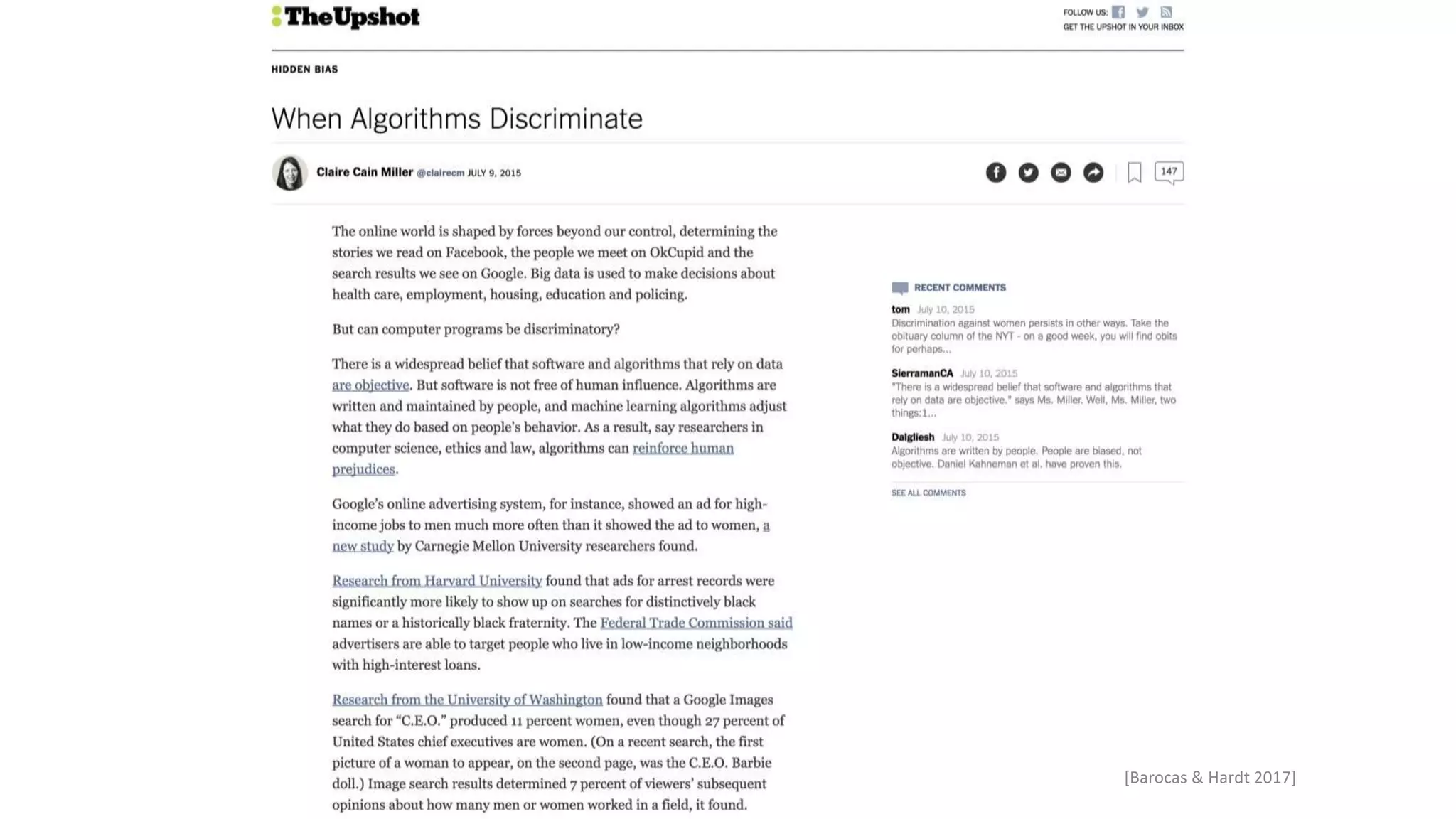 [Barocas & Hardt 2017]
 