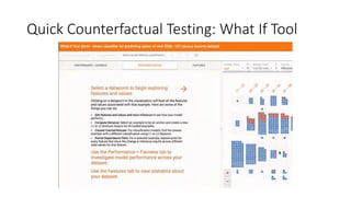 Quick Counterfactual Testing: What If Tool
 