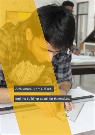 Architecture is a visual art,
and the buildings speak for themselves.
 