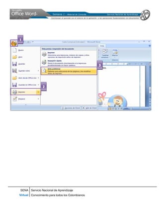 SENA
Virtual
Servicio Nacional de Aprendizaje
Conocimiento para todos los Colombianos
1
2
3
 