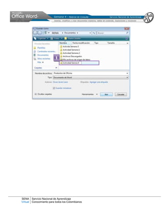 SENA
Virtual
Servicio Nacional de Aprendizaje
Conocimiento para todos los Colombianos
1
 