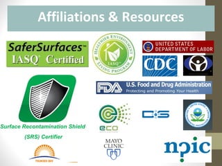 Surface Recontamination Shield
(SRS) Certifier
Affiliations & Resources
 