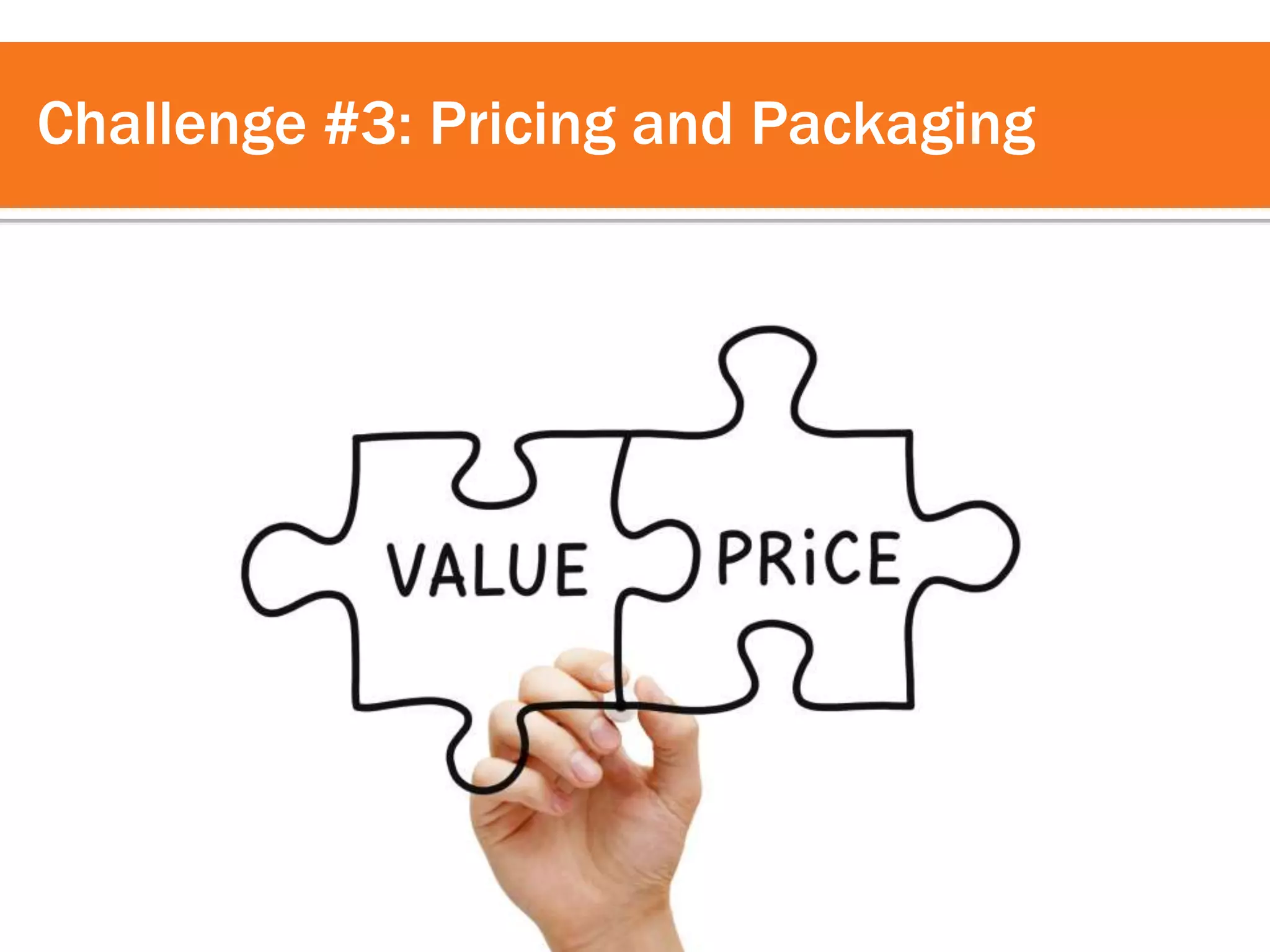 Challenge #3: Pricing and Packaging 
 