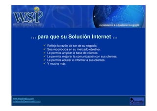 Internet y las interrogantes (objeciones) . WSI drivebiz Slide Básica
