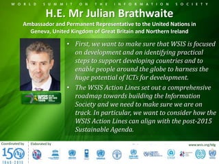 WSIS-SDG Matrix: Linking WSIS Action Lines with Sustainable Development ...