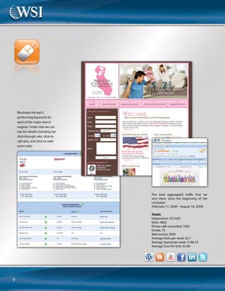 Retail
Buy Recycled
Products
eCommerce
www.BuyRecycledProducts.com
Challenges and Goals:
Before working with WSI,the client had a
brochure style website (FibrexGroup.com)
that lacked even the most basic optimization.
He was spending over $2,000 per month for
Google AdWords paid search advertising
and sending traffic to the site with no regard
to conversion tracking and Conversion
Architecture.The client had no reporting to
show the effectiveness of his site in terms of
capturing leads and converting visitors into
paying clients.
The Solution:
For this project,WSI used the eMerchant Pro
eCommerce solution because of its capability
to have multiple categories,cross selling,
order tracking,customer tracking,etc.WSI
was responsible for project management,
troubleshooting,and assisting the client with
advanced features of the platform.
WSI fully optimized the site for search
and continues to provide advanced SEO
techniques to improve search results.We
are also running a limited paid search
advertising campaign for 2 of the client’s
product categories.
Results:
The client recovered his investment
within the first month after launching
the eCommerce site with sales exceeding
$14,000 USD. Site sales after the first year
reached $125,000 USD exceeding business
revenue goals by 25%. Second year revenues
are up by 47% over the first year.
The client was so pleased with the results
that he contracted WSI to redevelop his
brochure site, FibrexGroup.com, to coincide
with his new catalog publication.
FibrexGroup.com, which averages 5,000
unique visitors a month, compliments
BuyRecycledProducts.com by giving site
visitors the option to purchase the item
through a“Buy Now”button that links to
the eCommerce site, saving sales reps
significant time.
Testimonial:
WSI has been wonderful to work with.
They have been so responsive to all our
needs. The website is amazing. It has
helped us realize our dream of an online
store and it couldn’t be more impressive.
WSI is our Internet partner for life!
Suzanne Leenders
VP, Buy Recycled Products
WSI Consultant:
Darren Kincaid
Virginia, USA
 