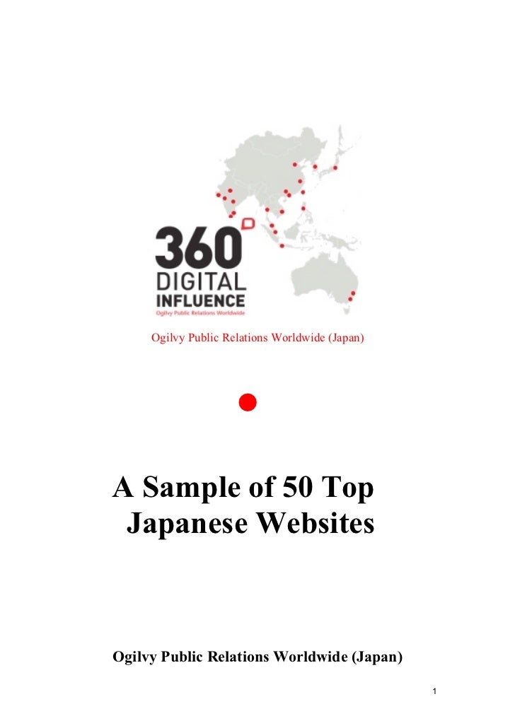 Top 50 Japanese sites