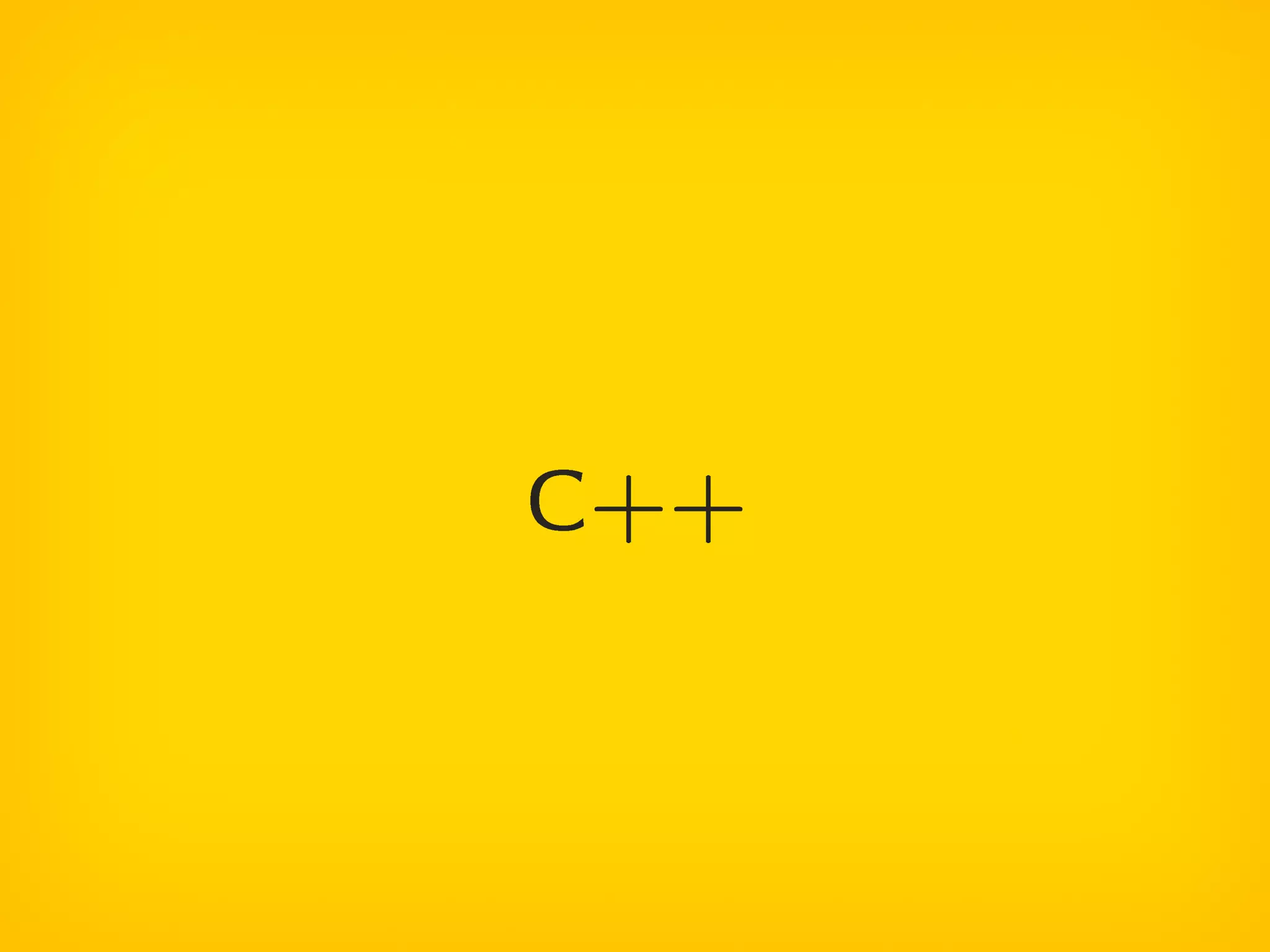 C++
 