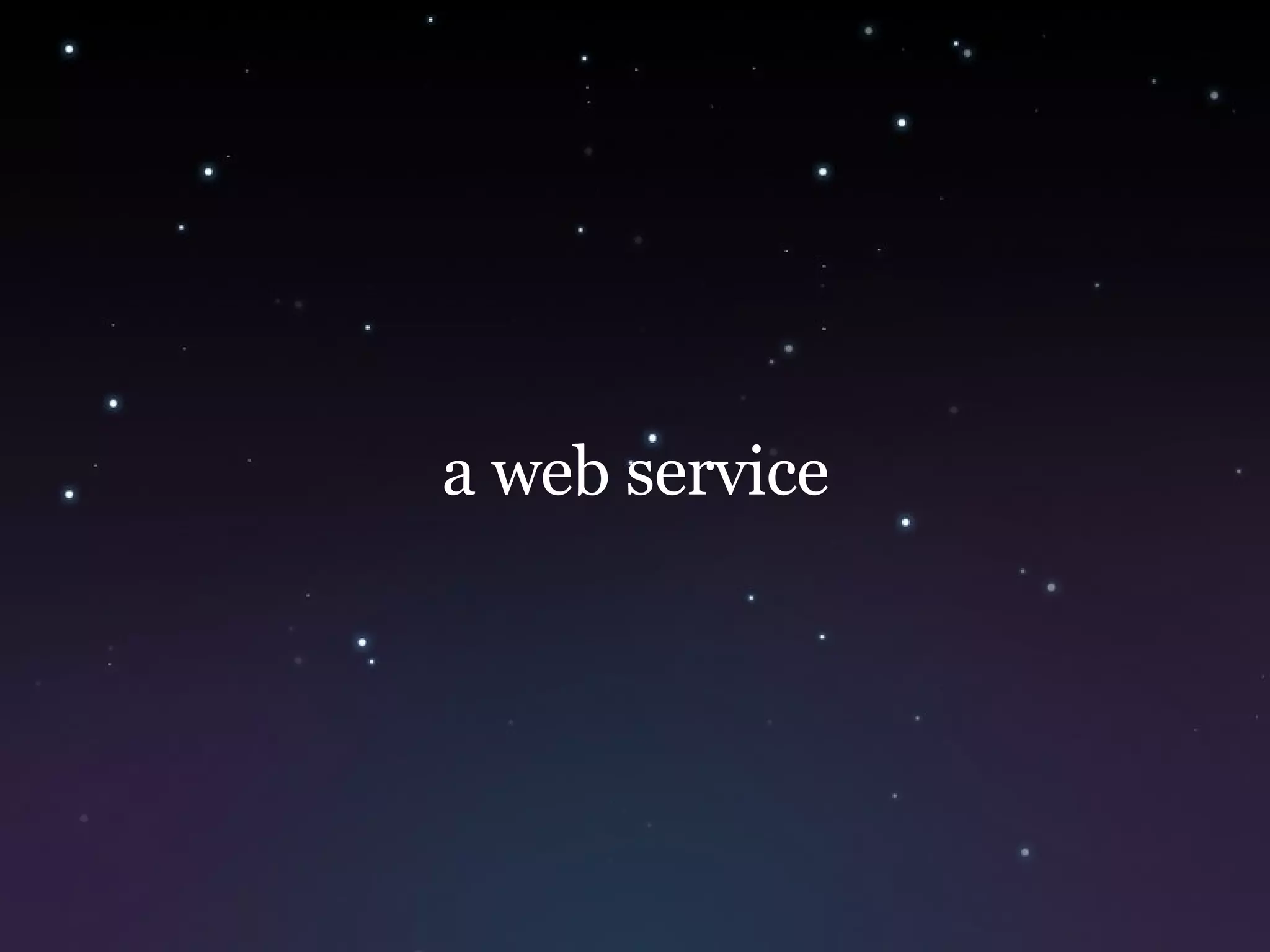 a web service 