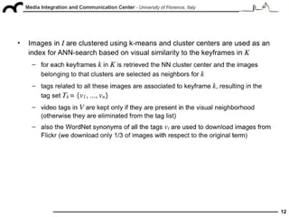 "Tag suggestion and localization in user-generated videos based on social knowledge", ACM SIGMM WSM 2010