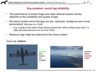 "Tag suggestion and localization in user-generated videos based on social knowledge", ACM SIGMM WSM 2010