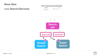 #WISSENTEILEN
Simple
Search
Super
Search
Search
API
Search MQ Result MQ
Neue Idee:
zwei Search-Services
 