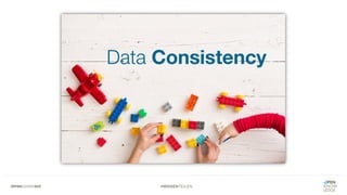 #WISSENTEILEN
Data Consistency
 