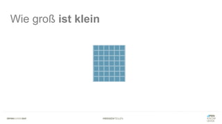 #WISSENTEILEN
Wie groß ist klein
Team Size
 