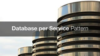 #WISSENTEILEN
Database per Service Pattern
 