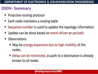08/06/2026 72
DEPARTMENT OF ELECTRONICS & COMMUNICATION ENGINEERING
DSDV- Summary
Mr.M.Raja,Assoc.Prof,CMRE
 