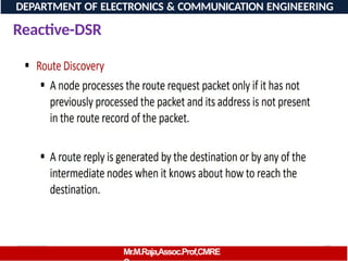 08/06/2026 87
DEPARTMENT OF ELECTRONICS & COMMUNICATION ENGINEERING
Reactive-DSR
Mr.M.Raja,Assoc.Prof,CMRE
 