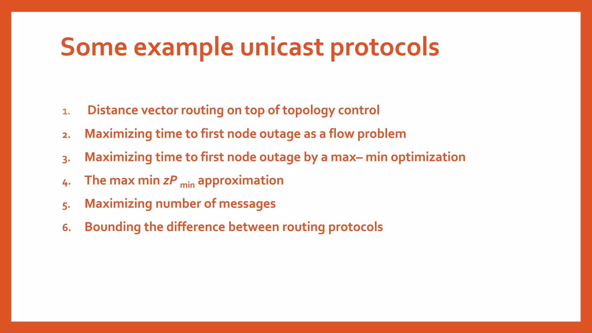 WSN-Routing Protocols Energy Efficient Routing | PPTX