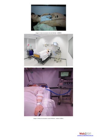 Imagen 4- Sala de simulación de alta fidelidad (SIMMER)
Imagen 5- Interior de simulador de alta fidelidad (modelo SimMan )
converted by Web2PDFConvert.com
 